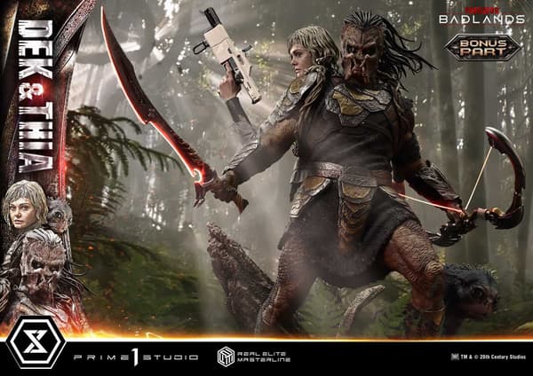 รูปปั้น Dek และ Thia จาก Predator Badlands แบบเต็มเซ็ต