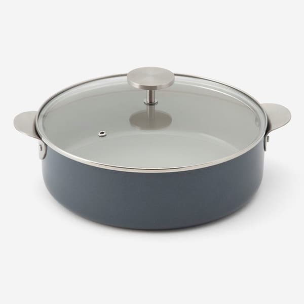 Panci Dua Gagang Flacco Ceramic IH 26cm Dark Blue