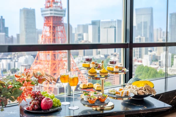 Afternoon tea enjoyed at Sky Bar & Dining Stellar Garden, on the hotel's top floor