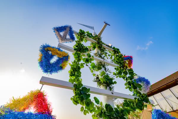 เสาเมย์โพลในลานกลาง metsä