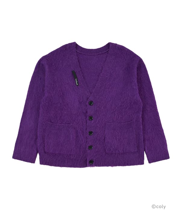 Mohair Shaggy Knit Cardigan