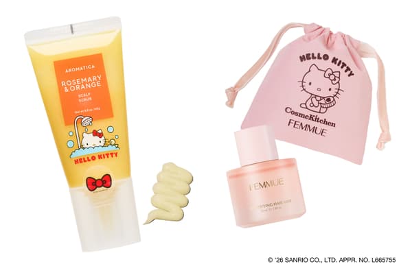 Hello Kitty × AROMATICA 迷迭香&橙子頭皮磨砂膏限定包裝
