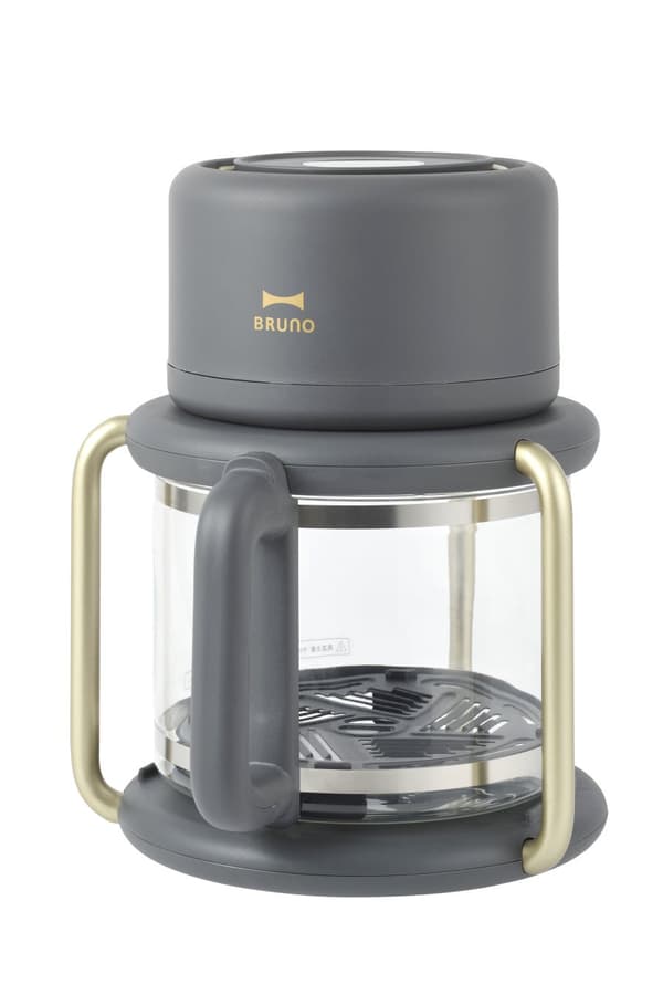 Glass Air Fryer in Charcoal