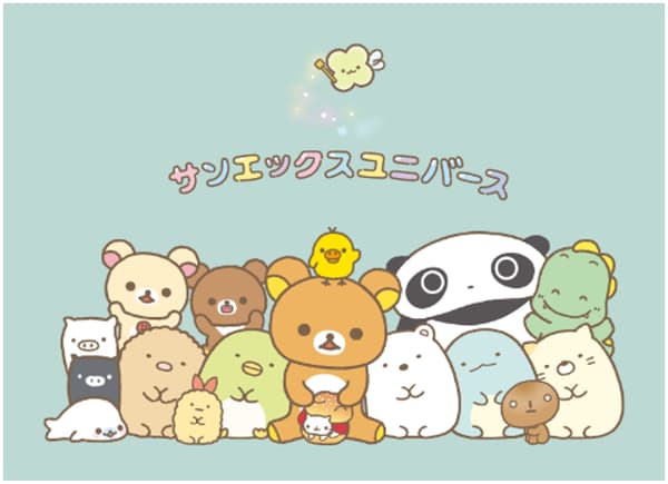 San-X角色欢迎游客来到以富士山为背景的富士急乐园