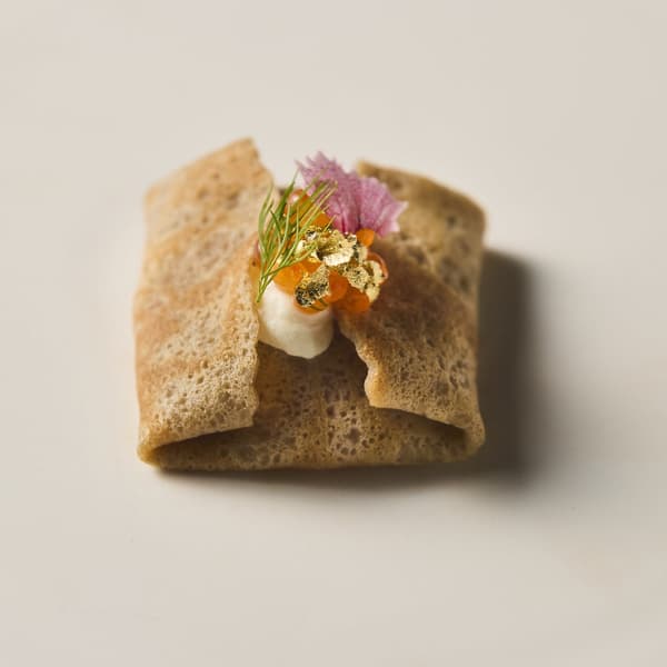 Crêpe Mille-Feuille de salmón