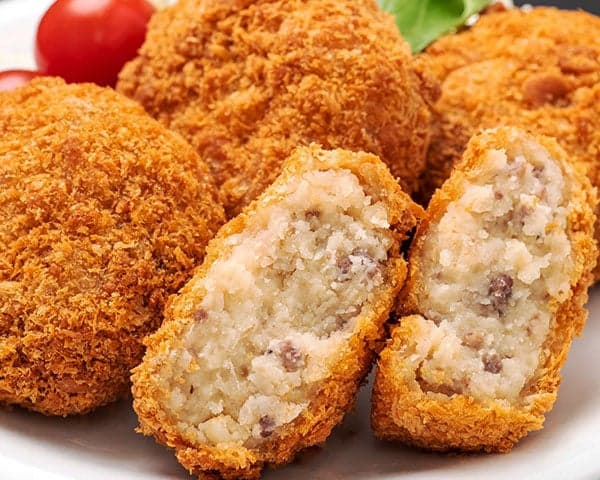 高级米泽牛肉炸肉饼