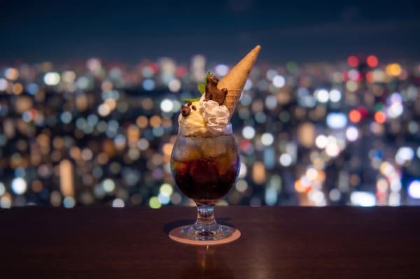 Midnight Cream Soda at TOKYO NODE CAFE