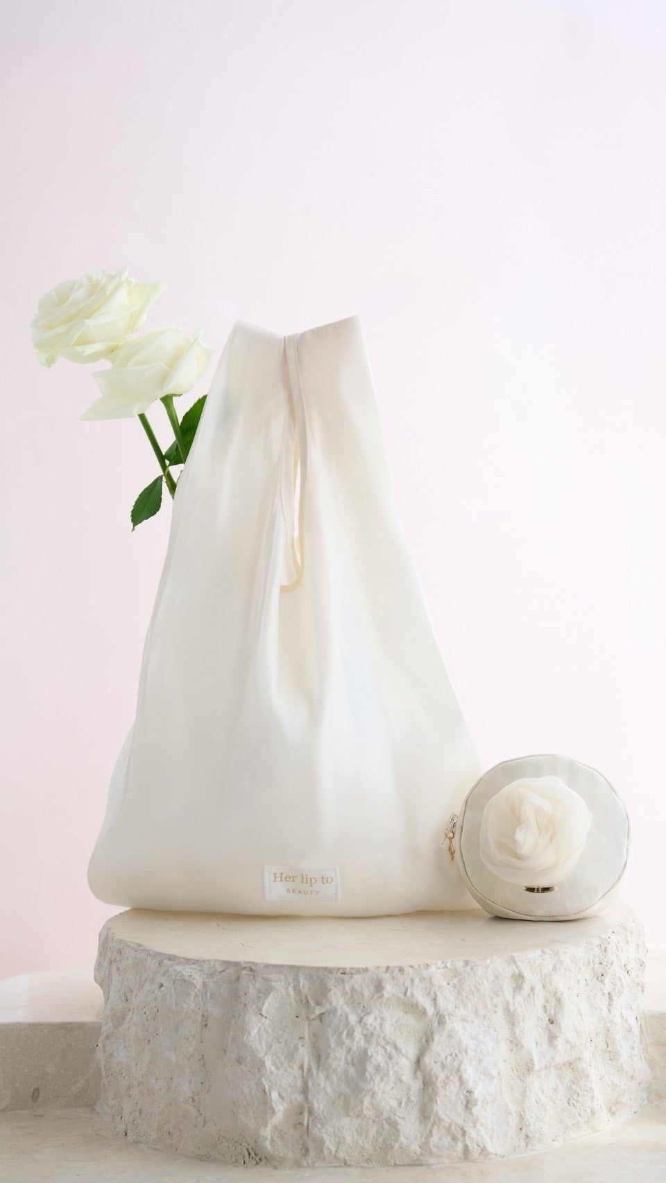 ROSE BLANCHE MARCHÉ BAG & POUCH SET