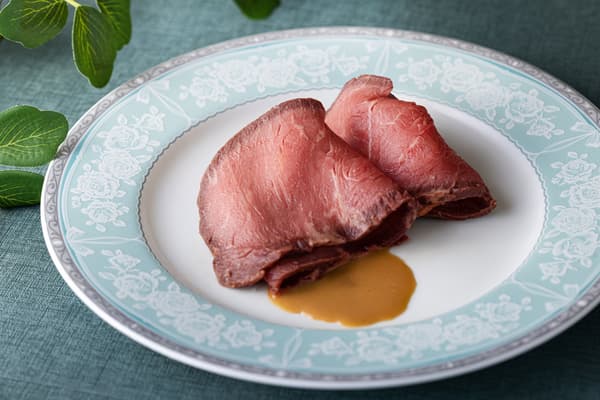 Richly flavored roast beef