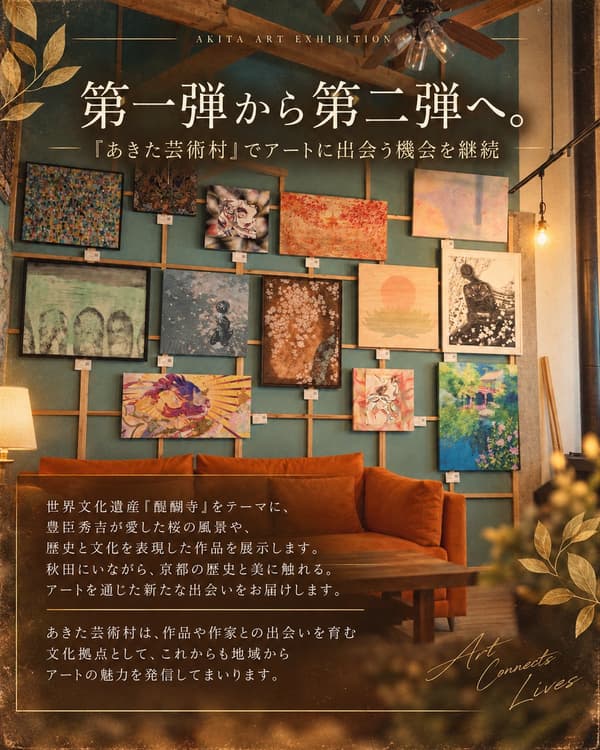 醍醐寺をテーマにした第2回展示、歴史と文化を表現した19作品