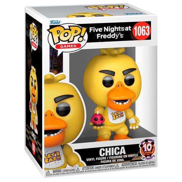 Pop! Games Five Nights at Freddy's FNAF 10th Chica with Cupcake