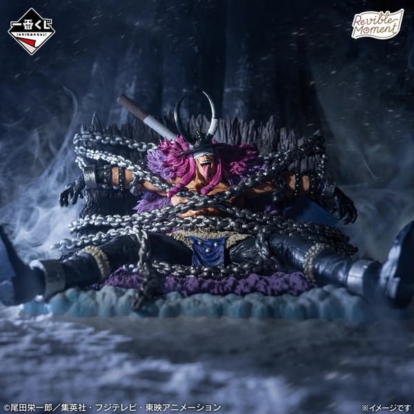 Loki Revible Moment figure recreating the scene with Luffy