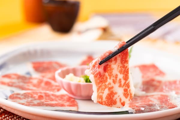 高级马肉刺身拼盘