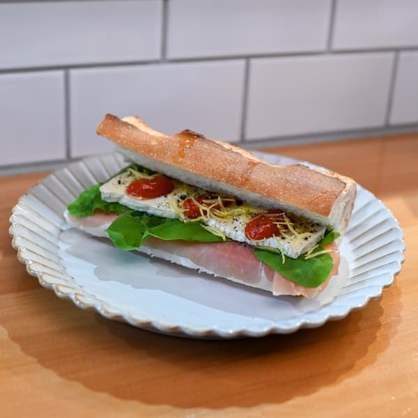 熟成義式生火腿義大利法式長棍三明治