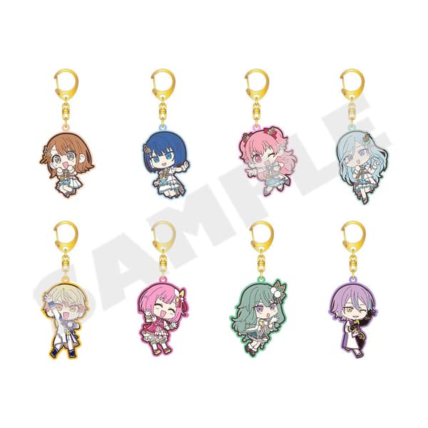 Project SEKAI 6th Anniversary Thanks Festival Mini Character Rubber Keychain Collection C: MORE MORE JUMP! & Wonderlands × Showtime