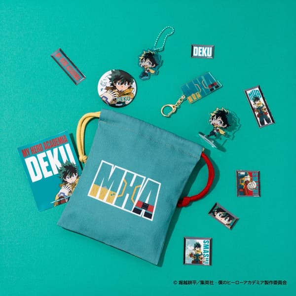 Produk orisinal yang menampilkan Izuku Midoriya