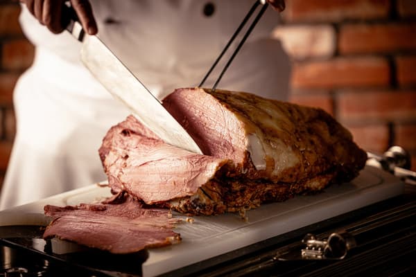 Herb-scented wagyu roast beef