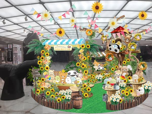 Photo spots featuring San-X characters at Kujira Park