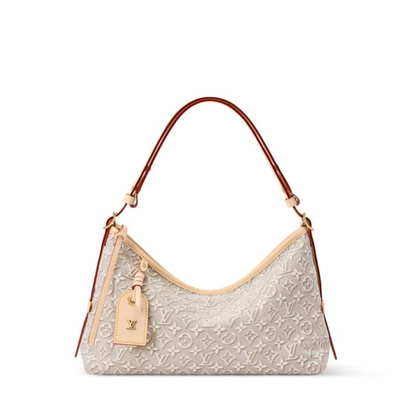 Louis Vuitton Carryall EW dalam kanvas jacquard Monogram Emblem