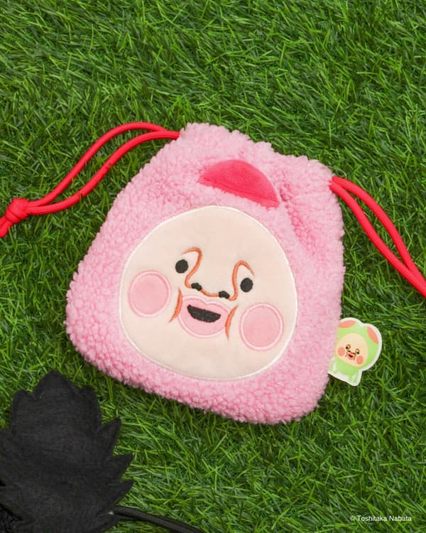 Bolso con cordón de cara de Kobito Zukan