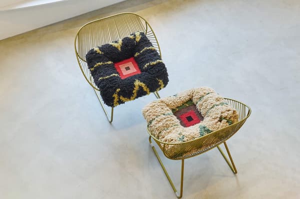 Design details and textiles found throughout the villa