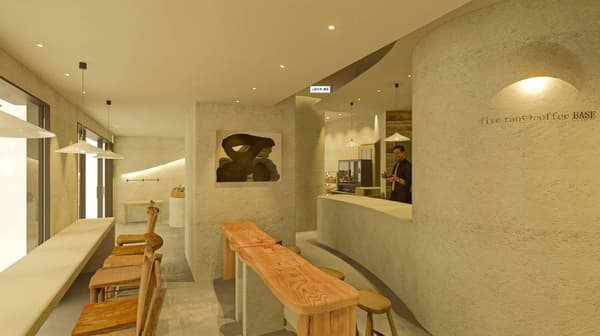 fiveran osaka coffee BASE 내부