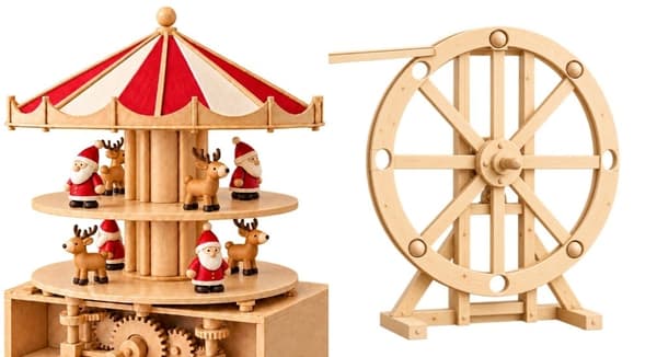 Karakuri toys around the tree