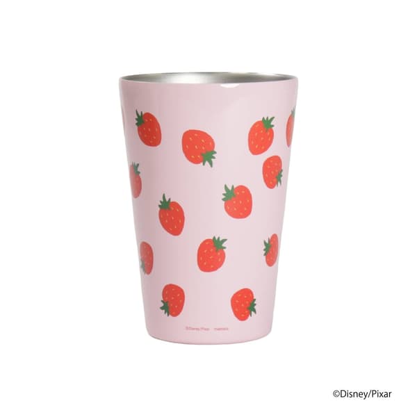Vaso de acero inoxidable con diseño de Lotso, vista trasera