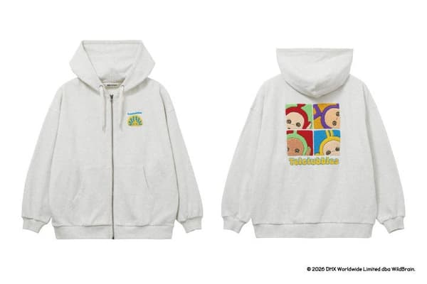 MILKFED. x Teletubbies Square Frame Zip Up Hoodie