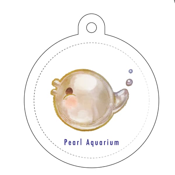 河豚珍珠钥匙链