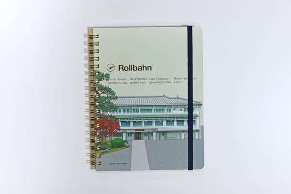 Rollbahn notebook featuring Nikko Kanaya Hotel main building