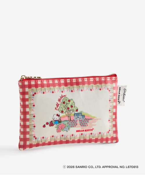 Cath Kidston × Hello Kitty 拉链手拿包 红色