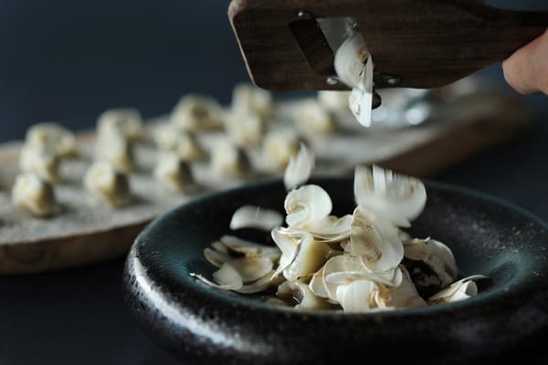 Agnolotti Daging Rusa dan Jamur