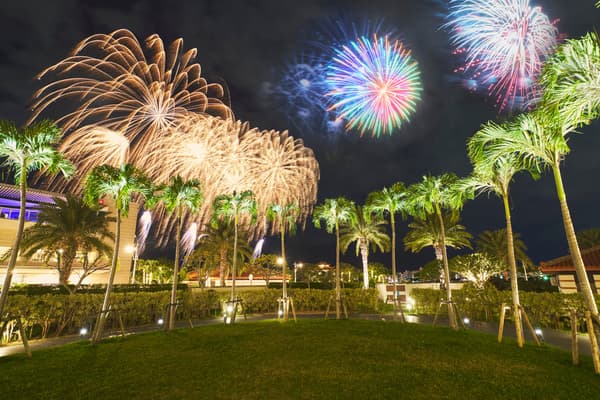 Fireworks over Chatan