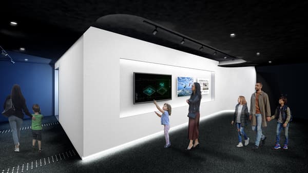 JAL SKY MUSEUM indoor exhibition space