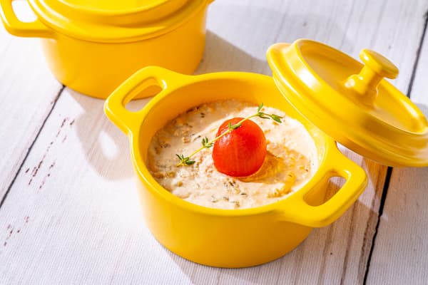 Tuna Mousse with Cherry Tomato Compote