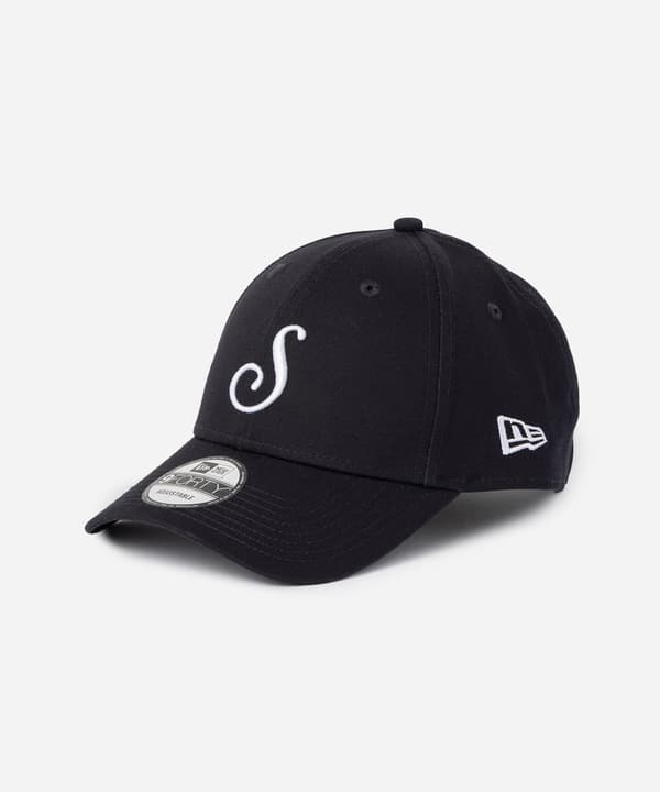 New Era x Saturdays NYC S 로고 캡 네이비