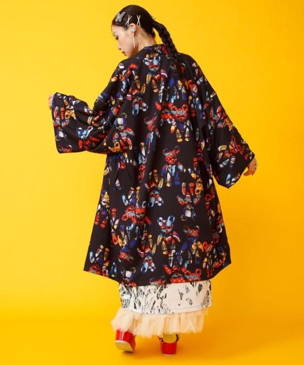 Modern Kimono Haori dengan pola KUMATAN