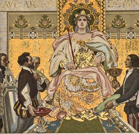 비토리오 에마누엘레 브레사닌, <살비아티 궁전의 모자이크 벽화>, 1924년(복제본), 살비아티 궁전, 베네치아