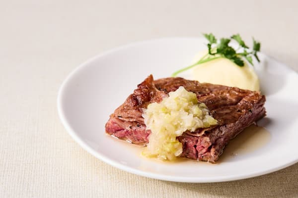 Grilled Beef Skirt Steak with Scallion Salt Sauce