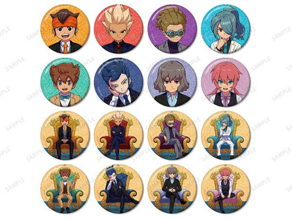 Inazuma Eleven: Victory Road Throne ver. trading glitter can badges