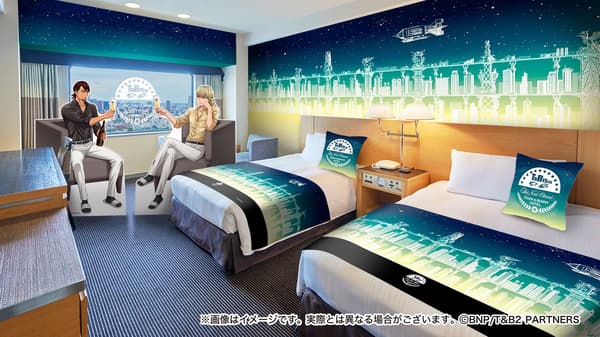 裝飾有 150 幅《TIGER & BUNNY》經典場景的客房