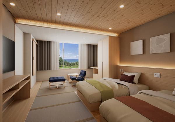 Room with washi panel boards