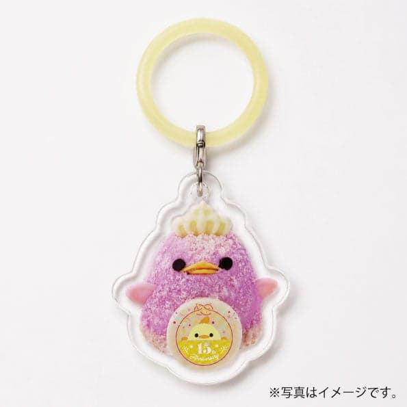 15th-anniversary acrylic charm, about 30mm x 30mm