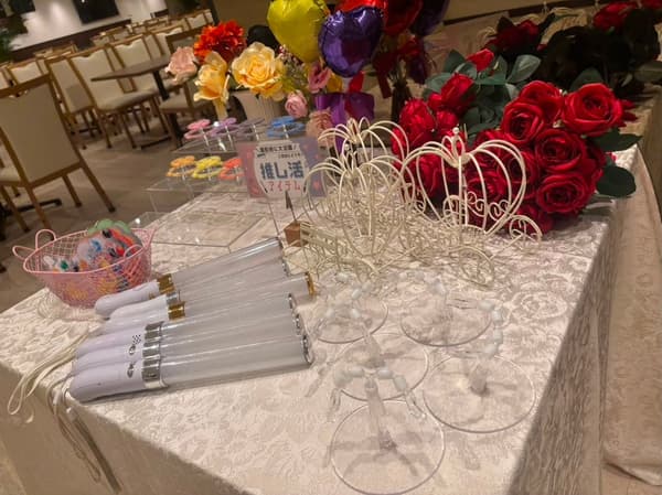 Rental items at Plumeria Cafe Yokohama
