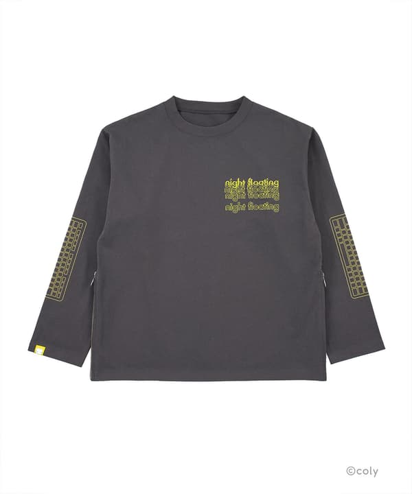 Side Zip Long Sleeve T-Shirt