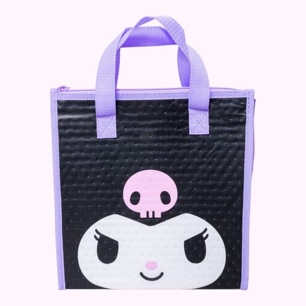 Kuromi Face Lunch Bag (front)