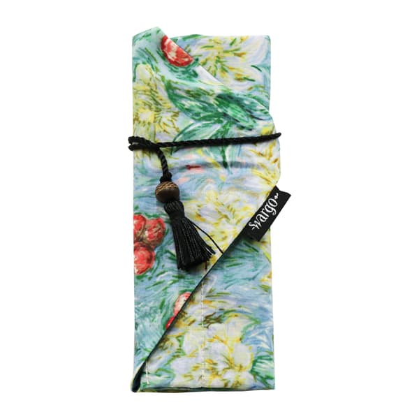 Tas pembungkus kanzashi Junosaika warna Suika, tampak depan