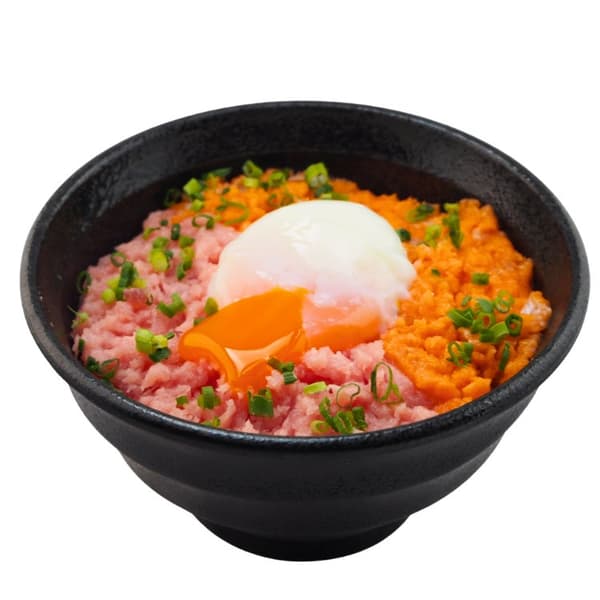 蔥鮪魚溫泉蛋丼