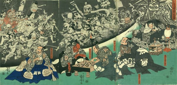 The Earth Spider Conjuring Monsters at Lord Minamoto no Yorimitsu's Mansion, 1843, private collection